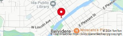 Map of Roof collapses at Apollo Theatre in Belvidere